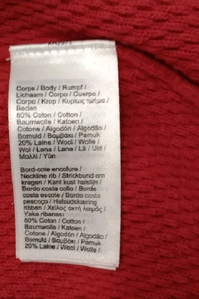 Pull Lacoste Rouge en Coton
