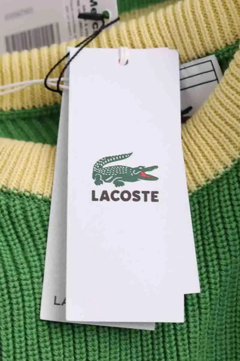 Pull Lacoste Vert en Coton