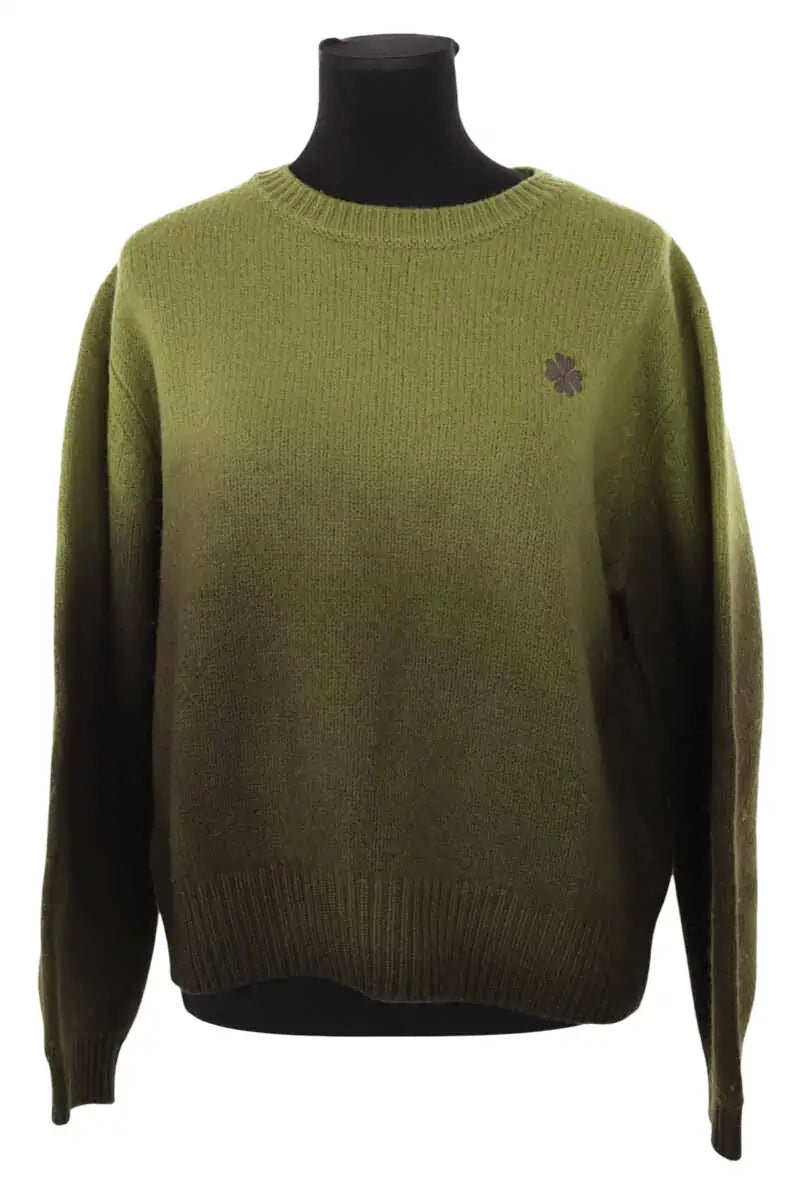 Pull Ladl Vert en Laine, taille M - Seconde Main