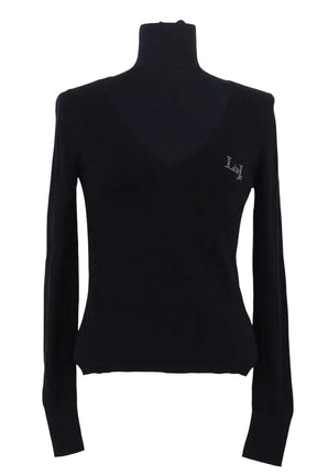 Pull Liu Jo Noir en Soie, taille XXL - Seconde Main