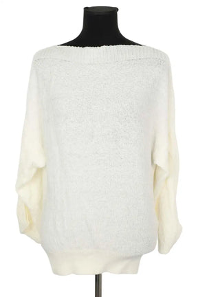 Pull Liviana Conti Blanc en Lin, taille M - Seconde Main