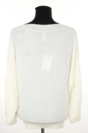 Pull Liviana Conti Blanc en Lin