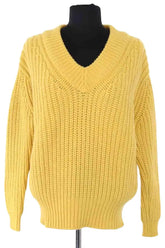 Pull Lovers Jaune en Cachemire, taille S - Seconde Main