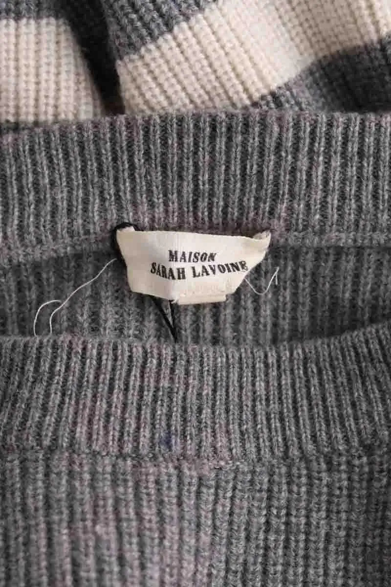 Pull Maison Sarah Lavoine Gris en Laine