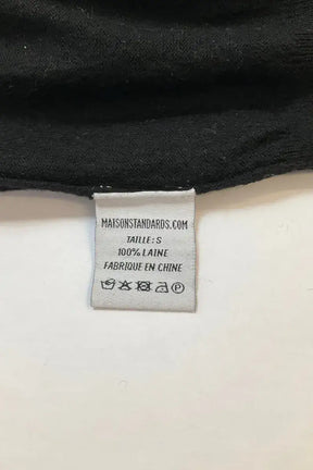 Pull Maison Standards Noir en Laine