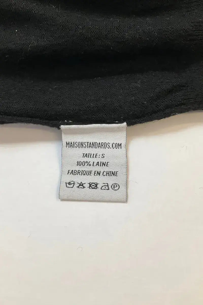 Pull Maison Standards Noir en Laine