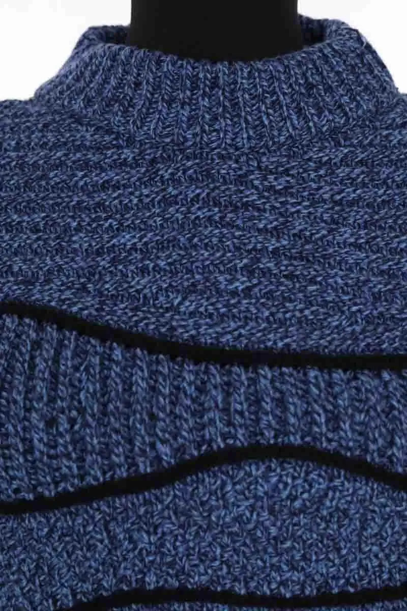 Pull Maison Ullens Bleu en Cachemire