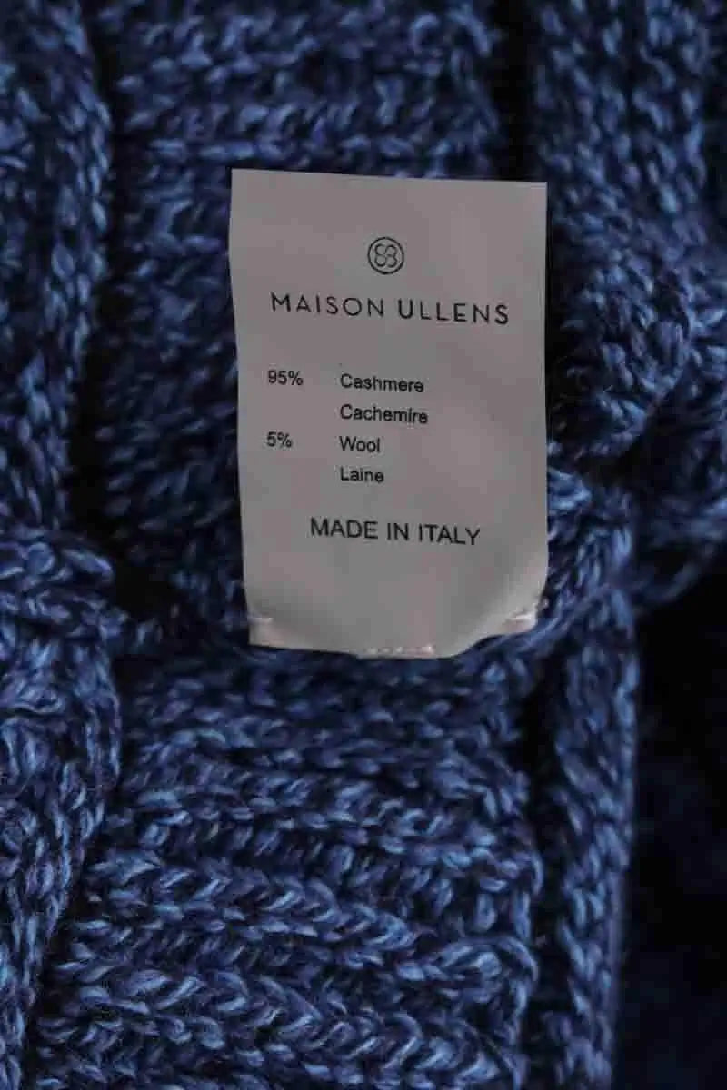 Pull Maison Ullens Bleu en Cachemire
