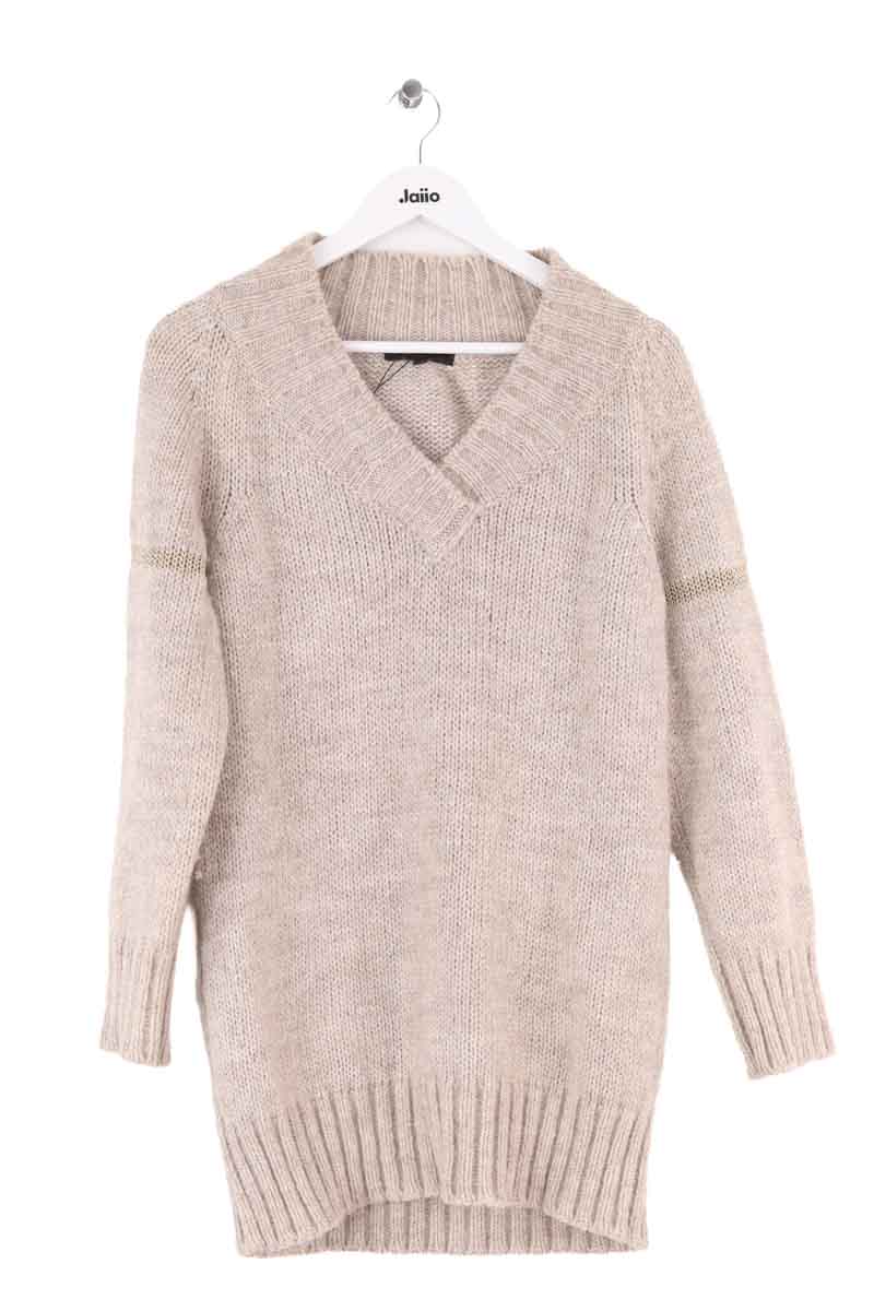 Pull Maje Beige en Laine, taille L - Seconde Main