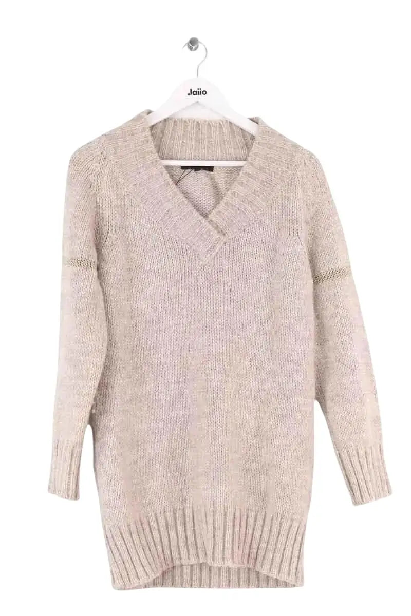 Pull Maje Beige en Laine, taille L - Seconde Main