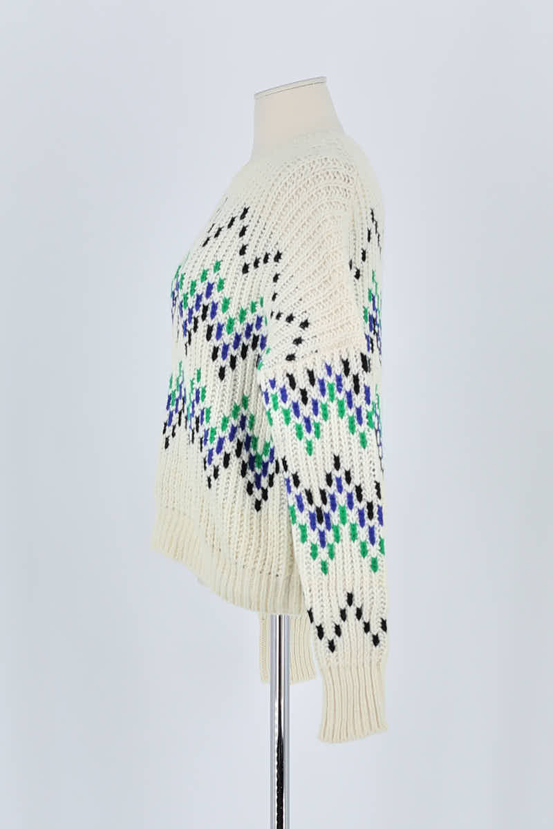 Pull Maje Blanc en Laine