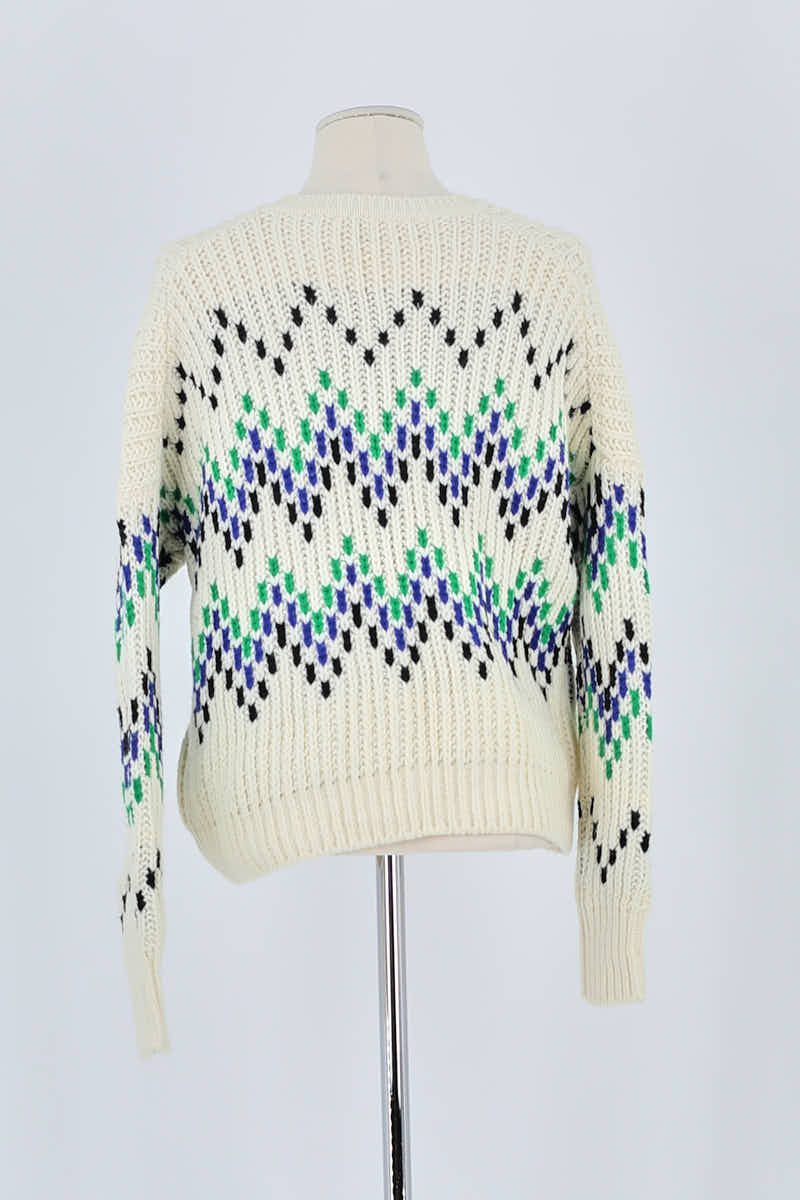 Pull Maje Blanc en Laine