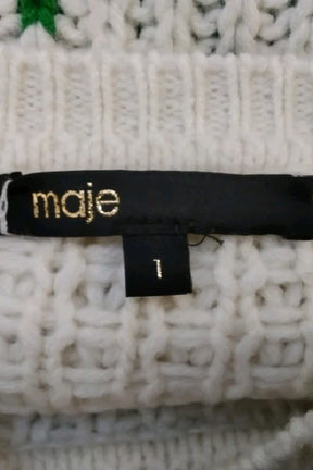 Pull Maje Blanc en Laine