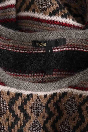 Pull Maje Marron en Synthétique