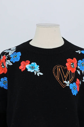 Pull Maje Noir en Laine