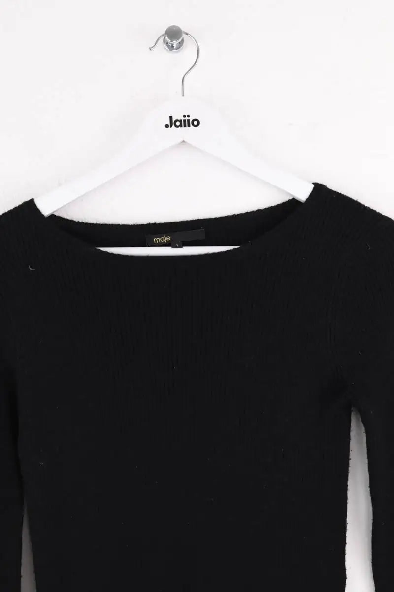 Pull Maje Noir en Laine