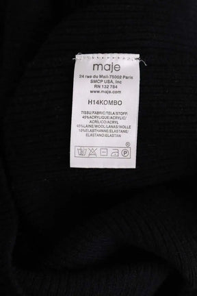 Pull Maje Noir en Laine