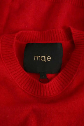 Pull Maje Rouge en Cachemire