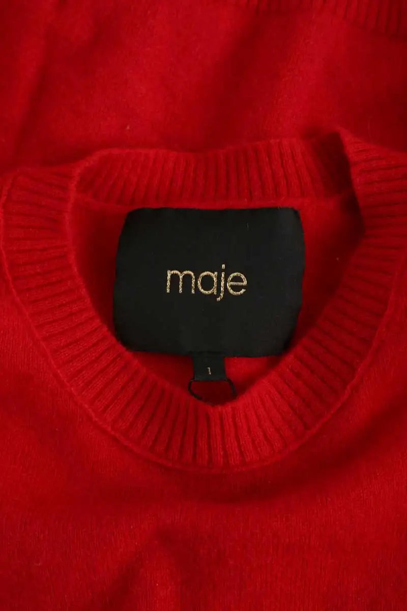 Pull Maje Rouge en Cachemire