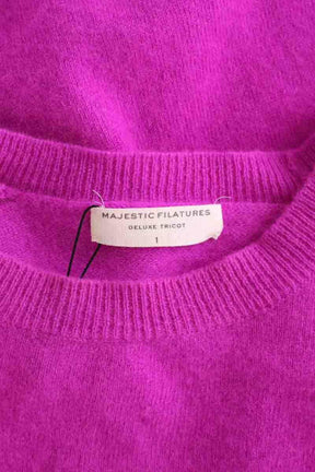 Pull Majestic Filatures Rose en Cachemire