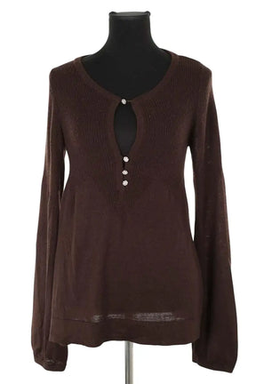 Pull Malène Birger Marron en Laine, taille L - Seconde Main
