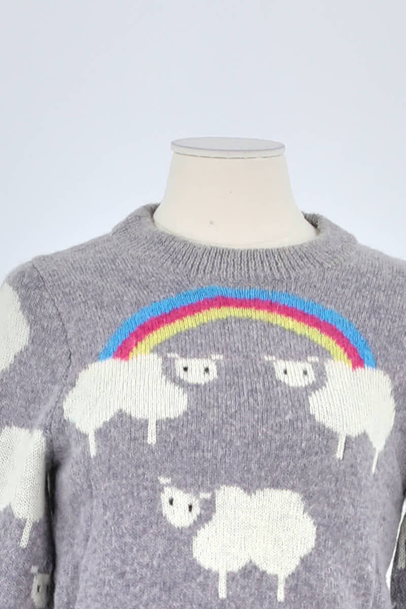 Pull Manoush Gris en Laine