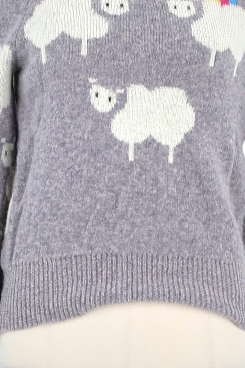 Pull Manoush Gris en Laine