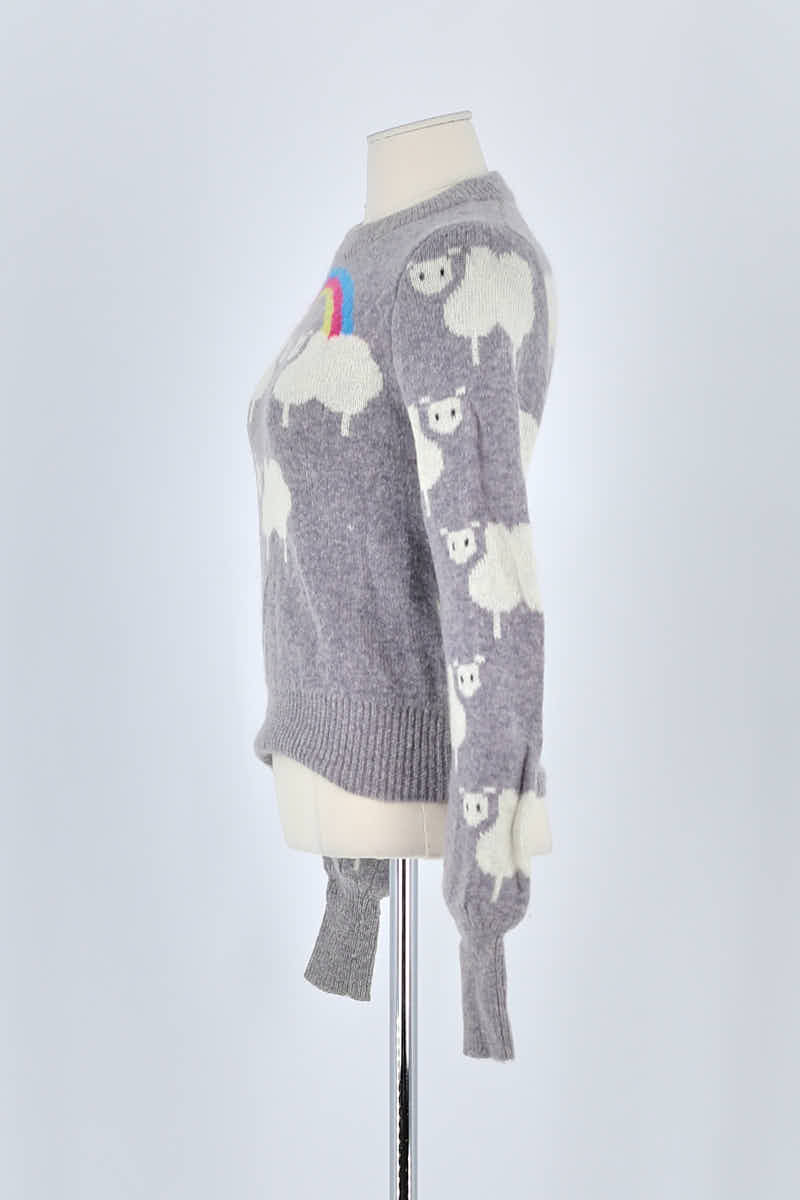 Pull Manoush Gris en Laine
