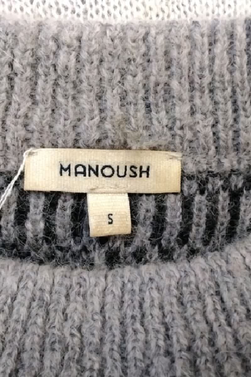 Pull Manoush Gris en Laine