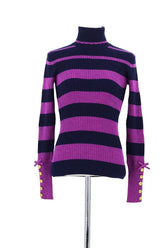 Pull Manoush Violet en Laine, taille XS - Seconde Main