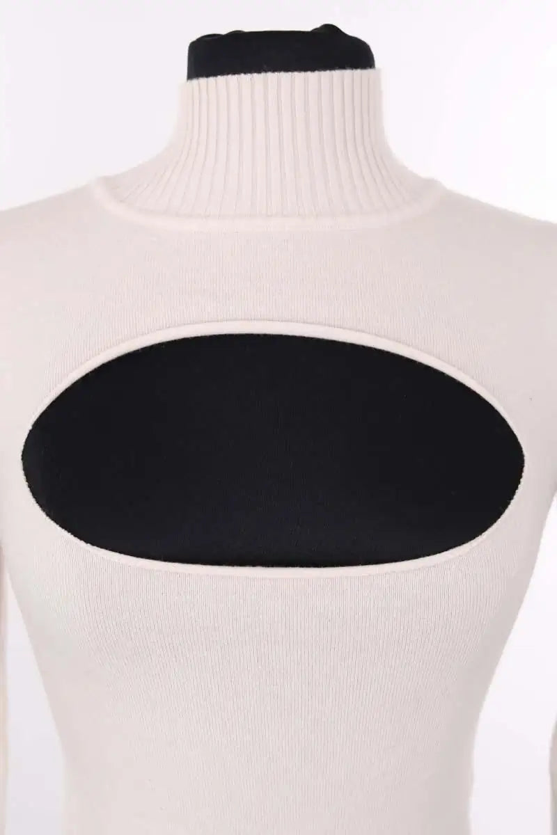 Pull Marcia Beige en Laine