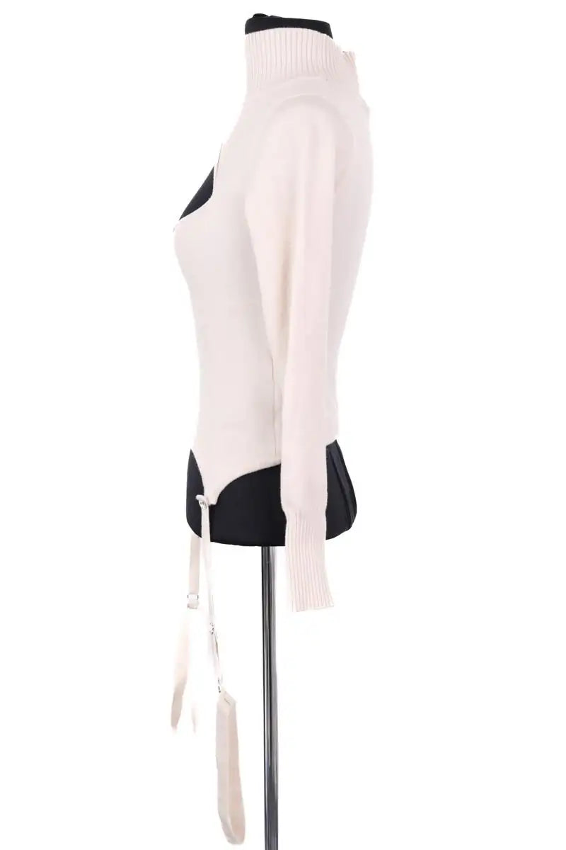 Pull Marcia Beige en Laine