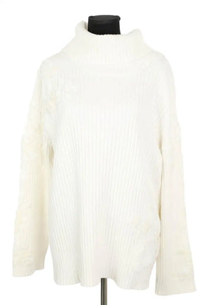 Pull Marina Rinaldi Blanc en Coton, taille XL - Seconde Main