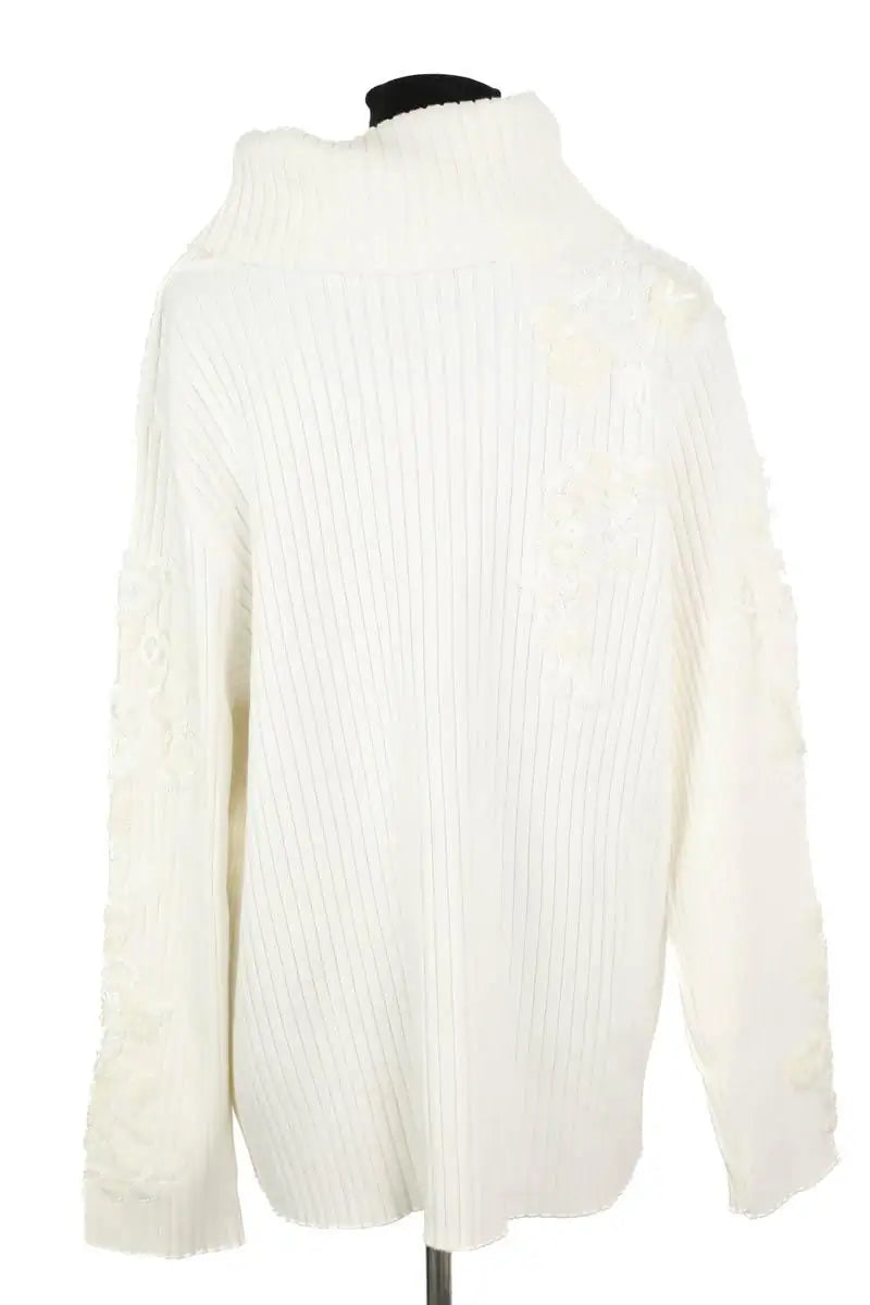 Pull Marina Rinaldi Blanc en Coton