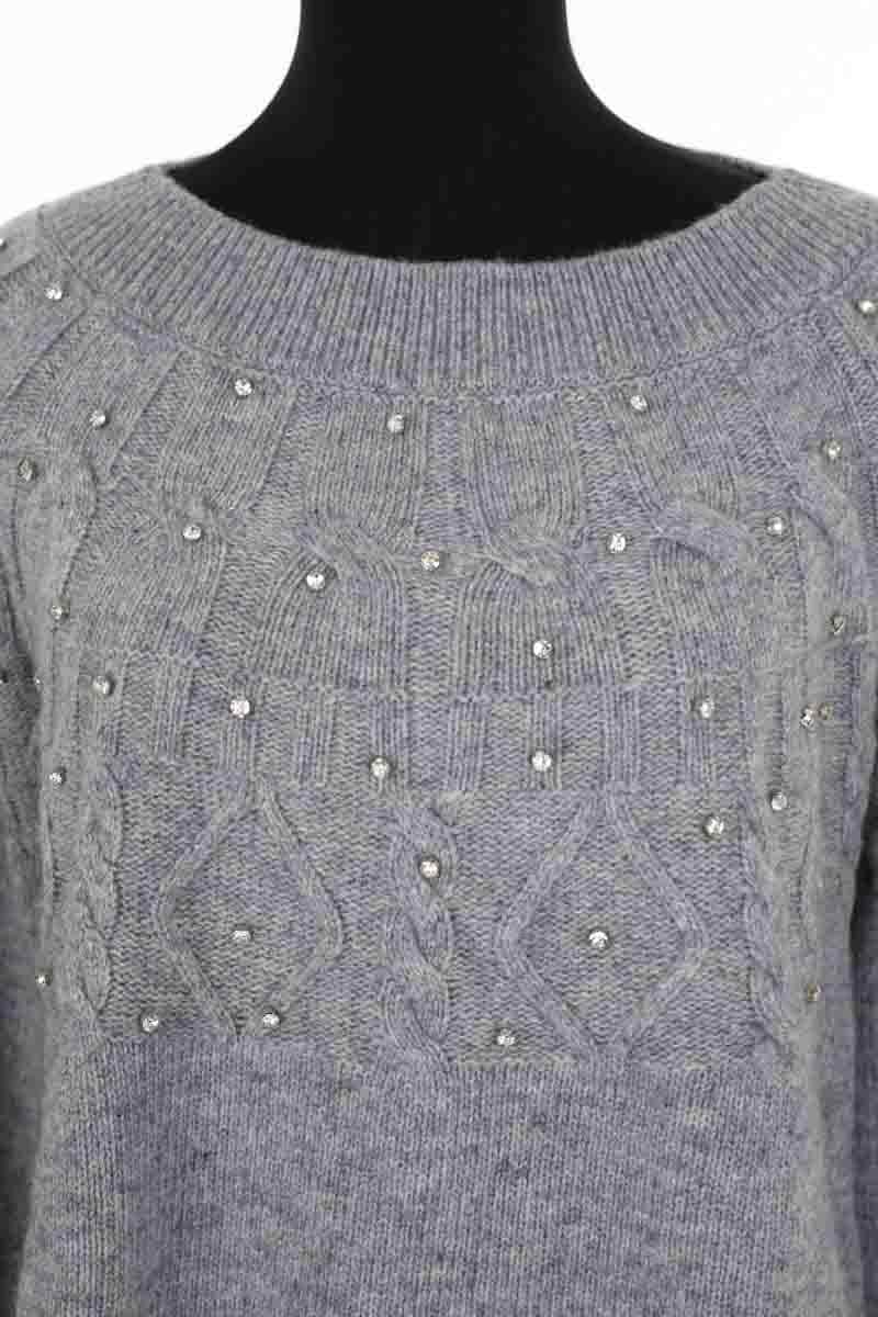 Pull Marina Rinaldi Gris en Laine
