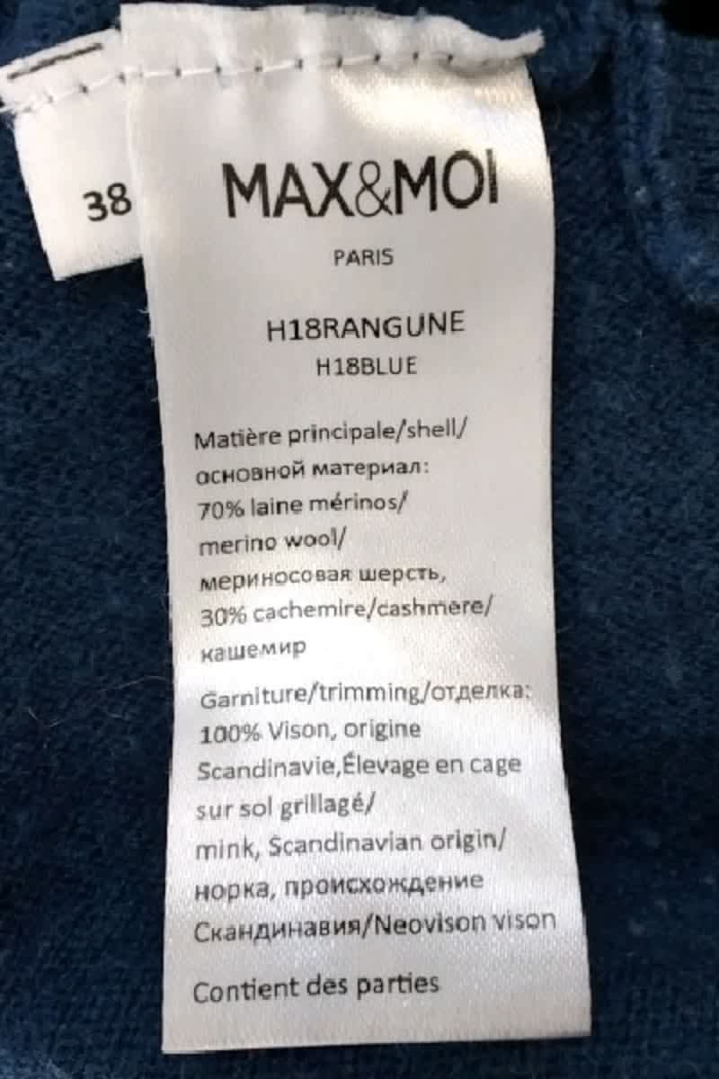 Pull Max & Moi Bleu en Laine