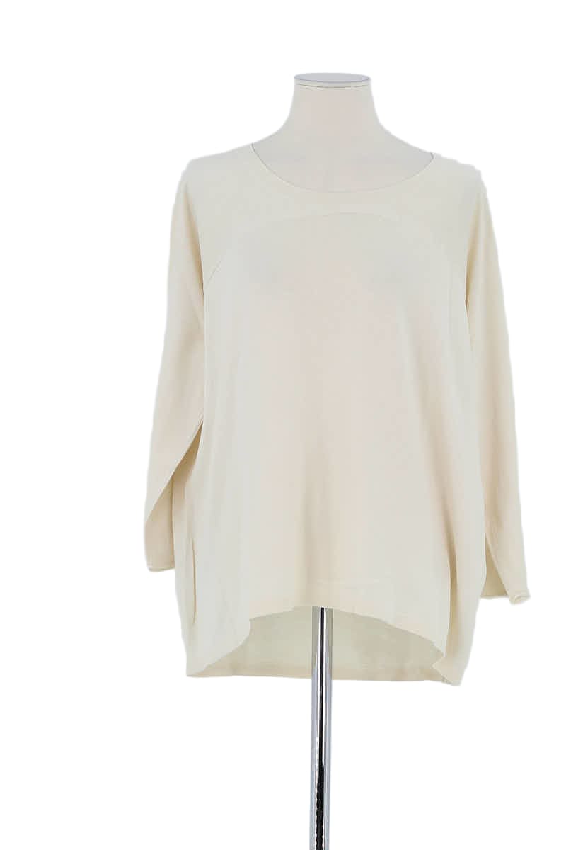 Pull Max Mara Beige en Coton, taille XL - Seconde Main