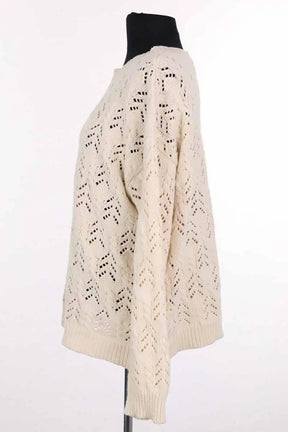 Pull Max Mara Ecru en Laine