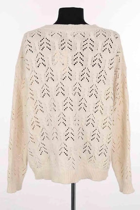 Pull Max Mara Ecru en Laine