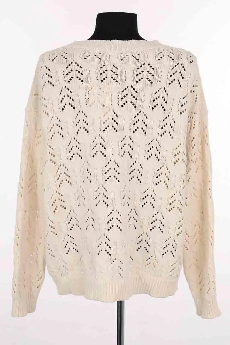 Pull Max Mara Ecru en Laine