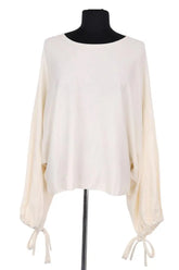 Pull Max Mara Ecru en Synthétique, taille M - Seconde Main