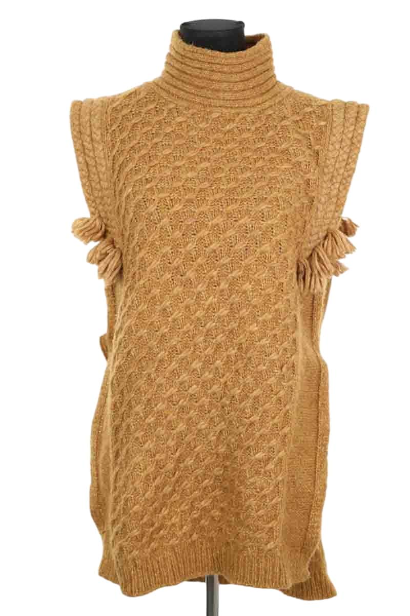 Pull Mes Demoiselles Kilim Camel en Laine, taille S - Seconde Main