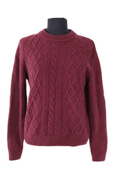 Pull Mister K Bordeaux en Laine, taille S - Seconde Main