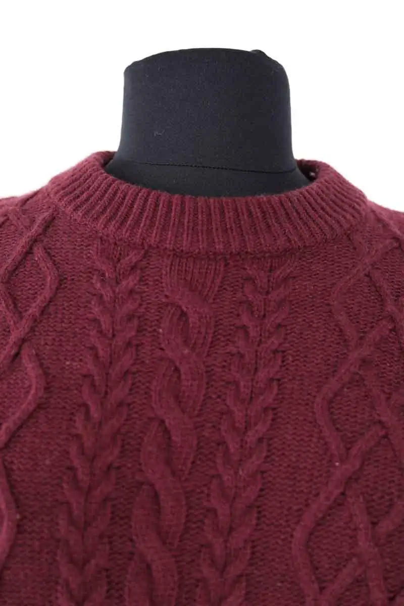 Pull Mister K Bordeaux en Laine