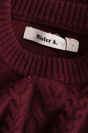 Pull Mister K Bordeaux en Laine