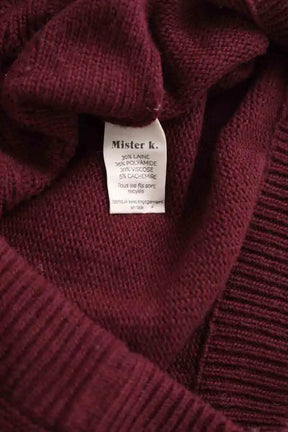 Pull Mister K Bordeaux en Laine