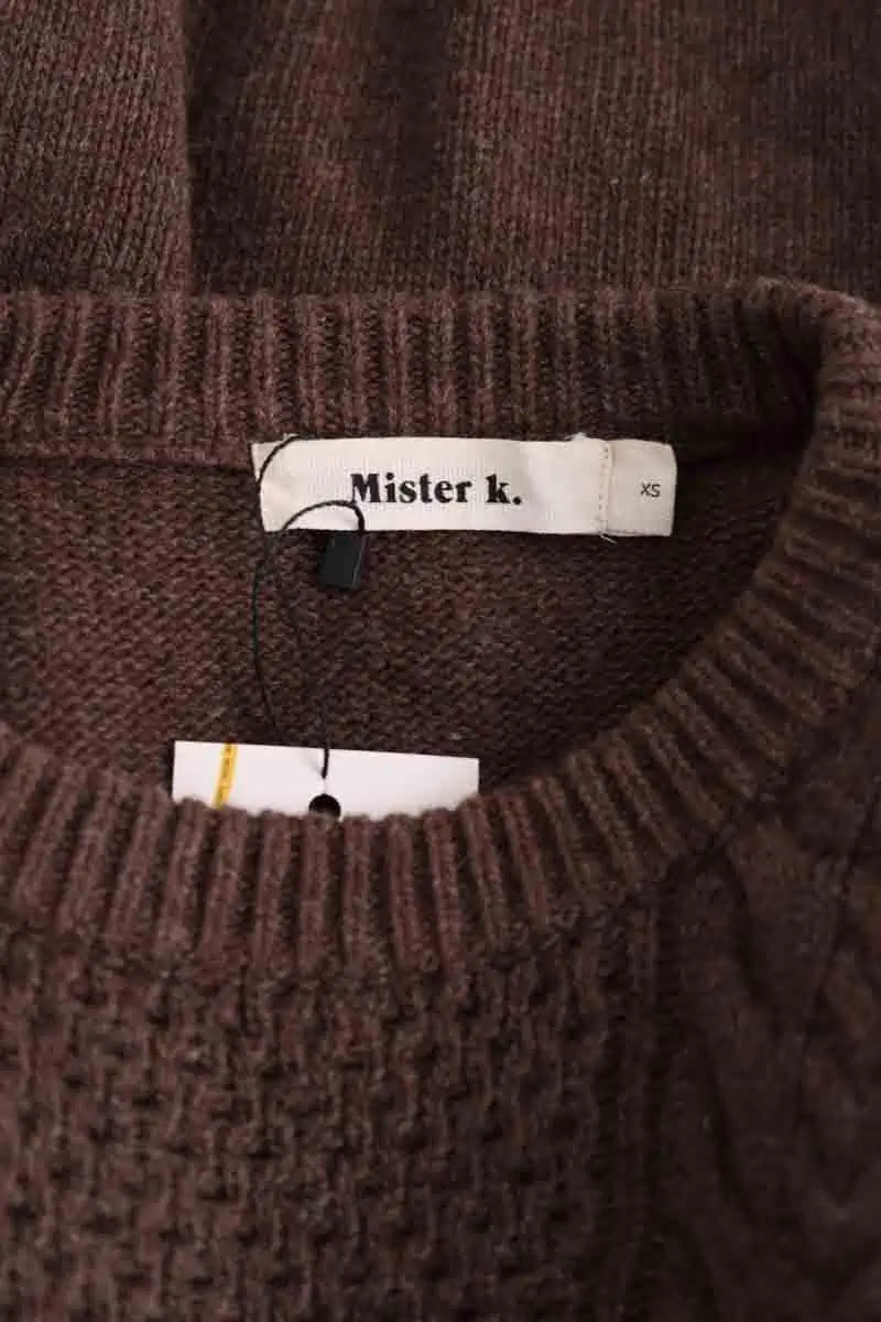 Pull Mister K Marron en Laine