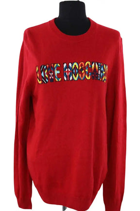 Pull Moschino Rouge en Laine, taille M - Seconde Main