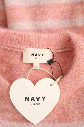 Pull Navy Paris Cleo Rose en Laine