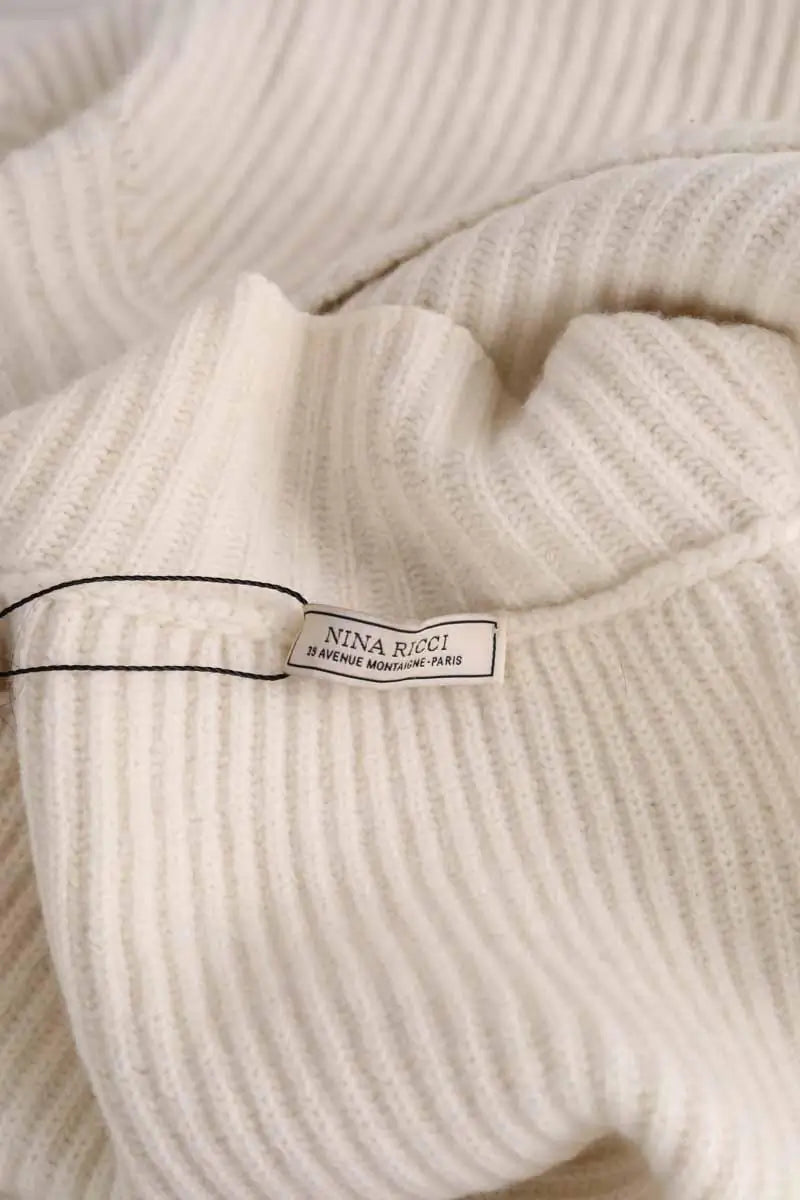 Pull Nina Ricci Blanc en Laine